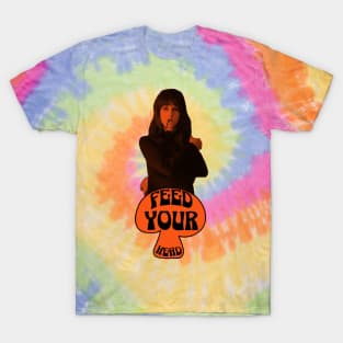 Feed Your Head (In Trippy Black and Orange) T-Shirt